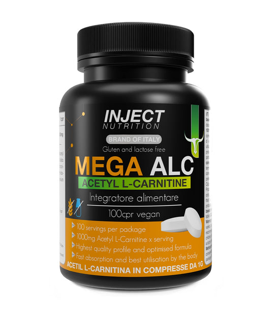 Mega ALC Acetil L-Carnitina (100 compresse) INJECT NUTRITION